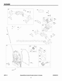 Intake Manifolds Crankcase Cover Diagram and Parts List for 543477-0048-E1  Briggs and Stratton Engine